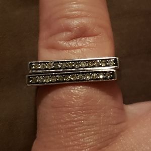 Champagne diamond rings